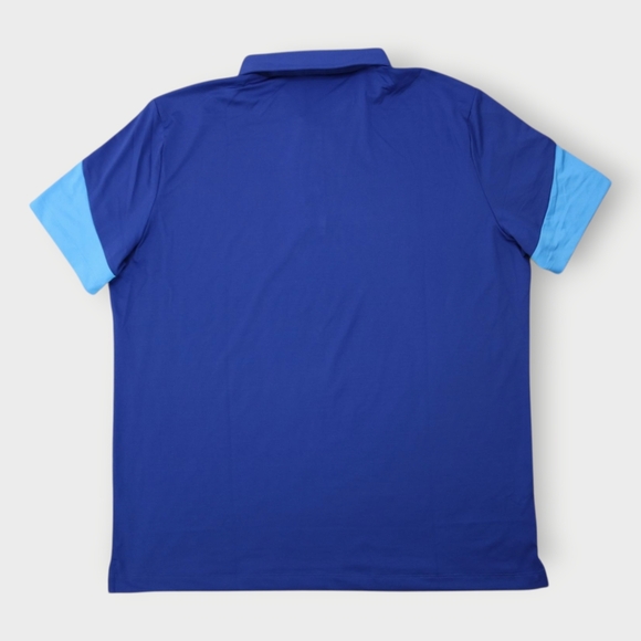 Redvanly Golf Polo Shirt Blue Color Block Mens XL Performance NWT - Picture 8 of 8